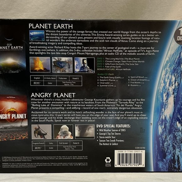 Our Planet DVD 2011 Our Planet Earth /Angry Planet 10-Disc Set Box - Picture 6 of 7